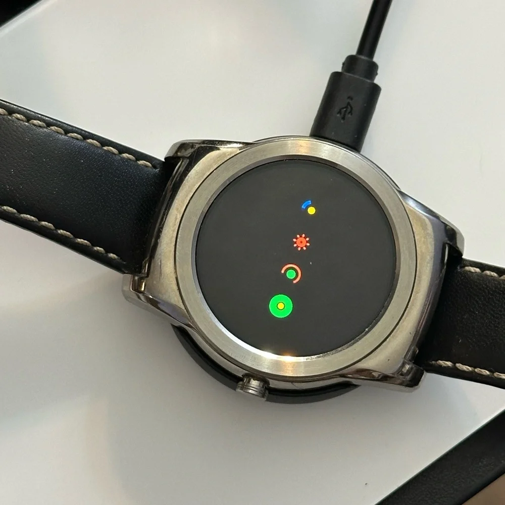LG Silver/Black Smartwatch